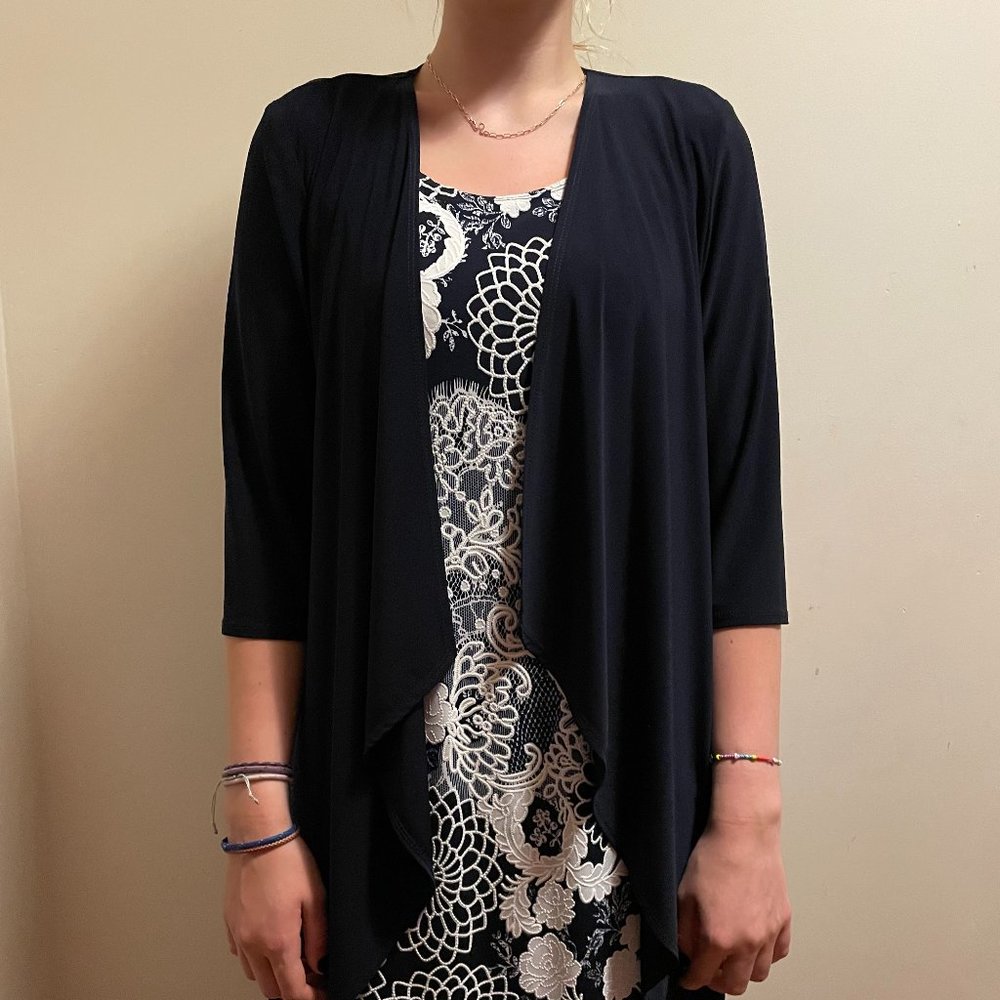Dress with cardigan set